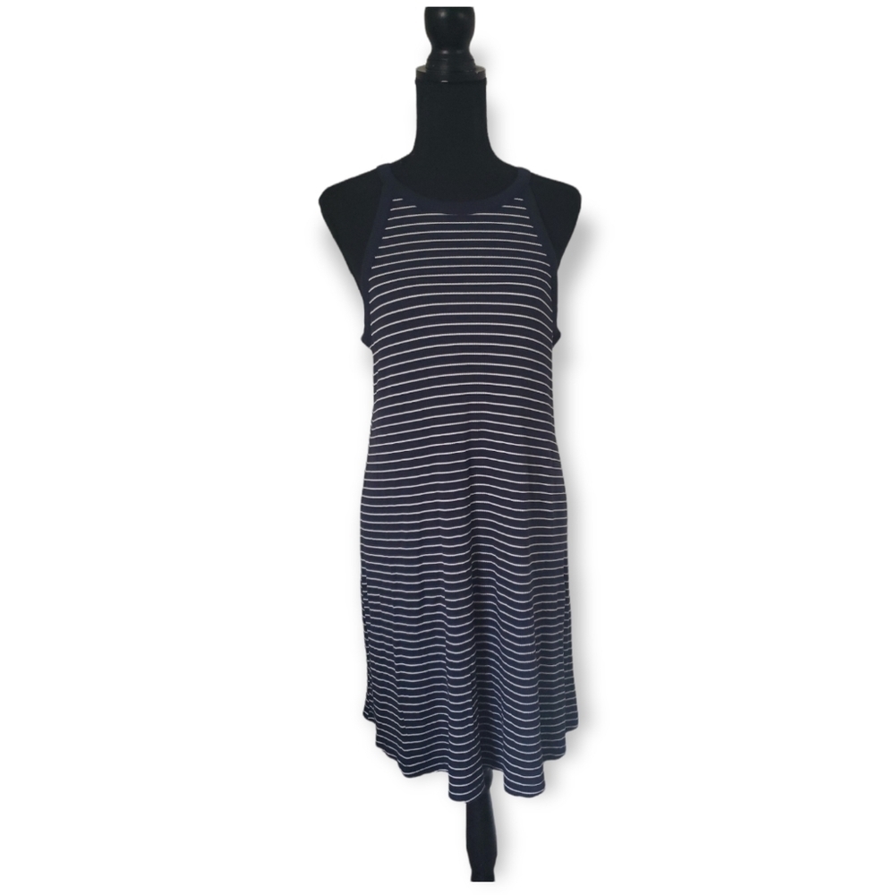 Old Navy dark blue striped dress